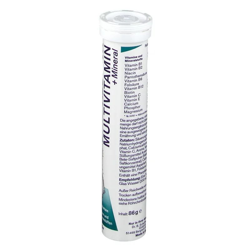 ADDITIVA Multivitamin + Mineral Brausetabletten Mango-Geschmack