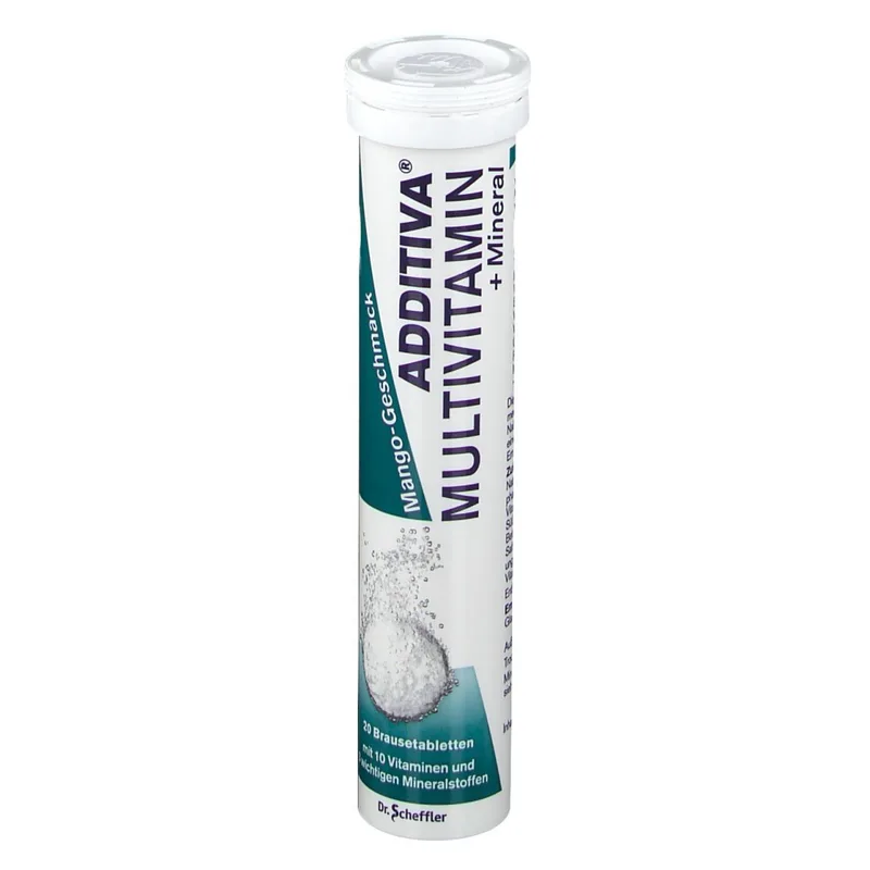 ADDITIVA Multivitamin + Mineral Brausetabletten Mango-Geschmack