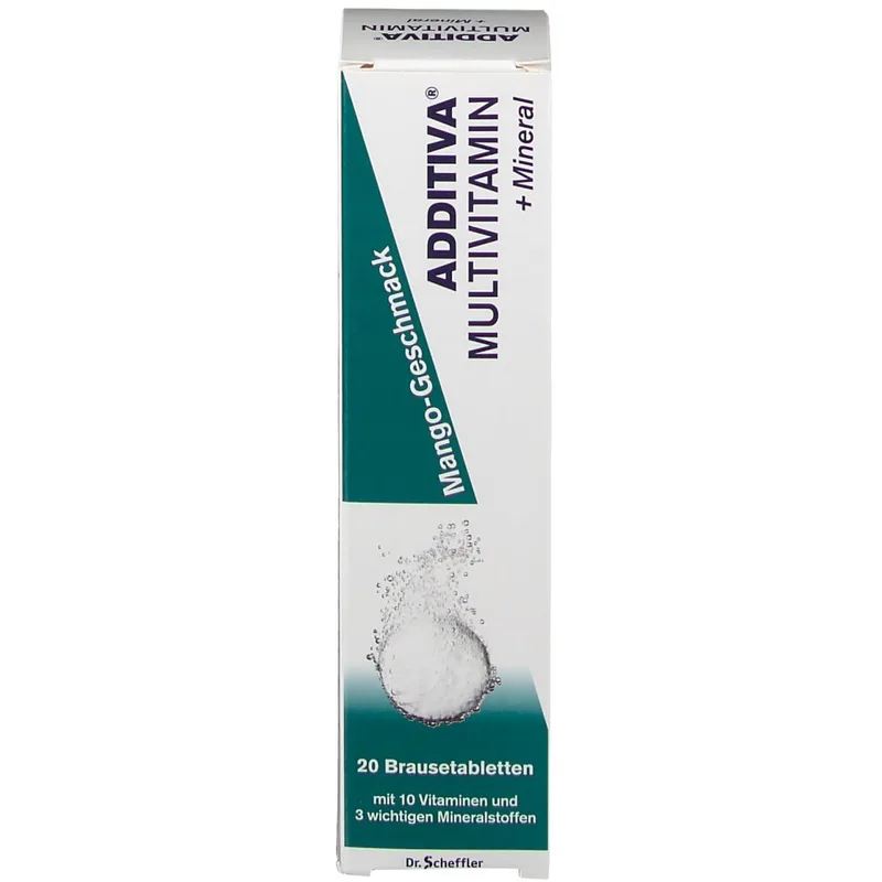 ADDITIVA Multivitamin + Mineral Brausetabletten Mango-Geschmack