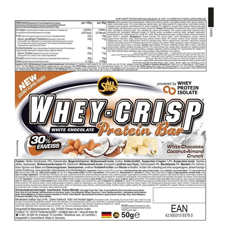 Whey-Crisp Protein Bar