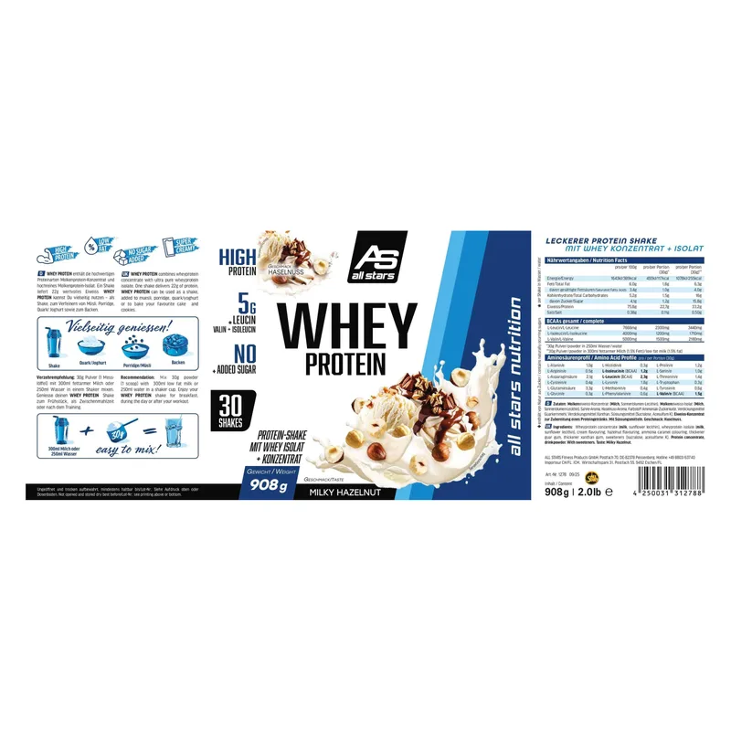 100% Whey Protein 908g