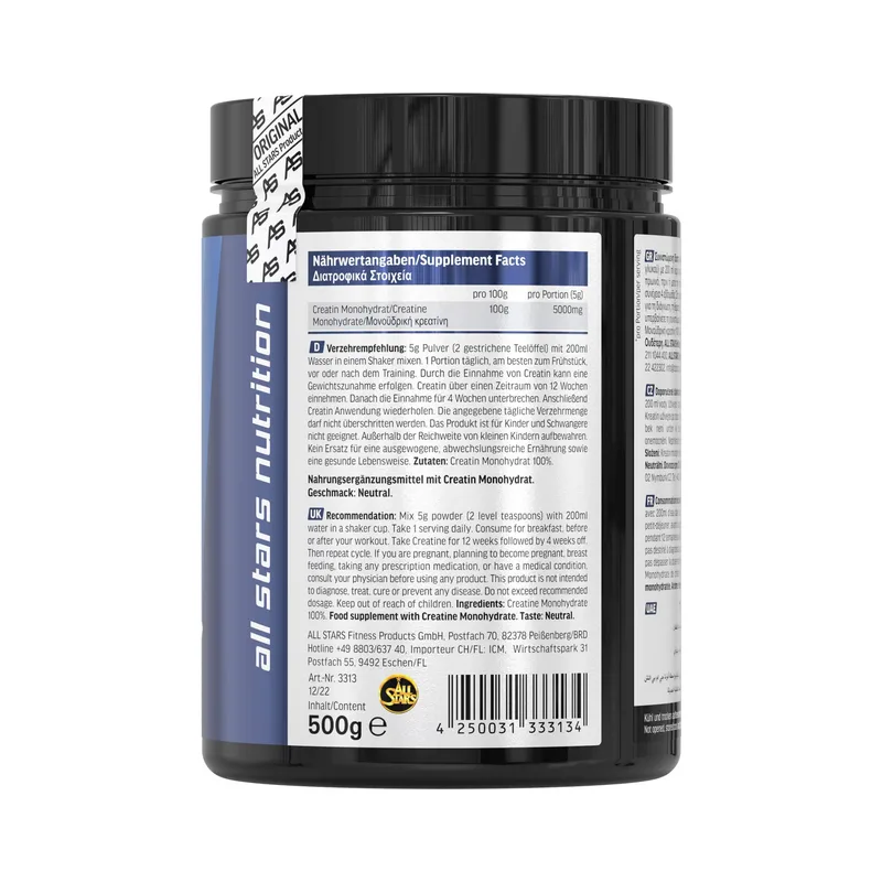 All Stars Creatin Monohydrat (500G Dose)