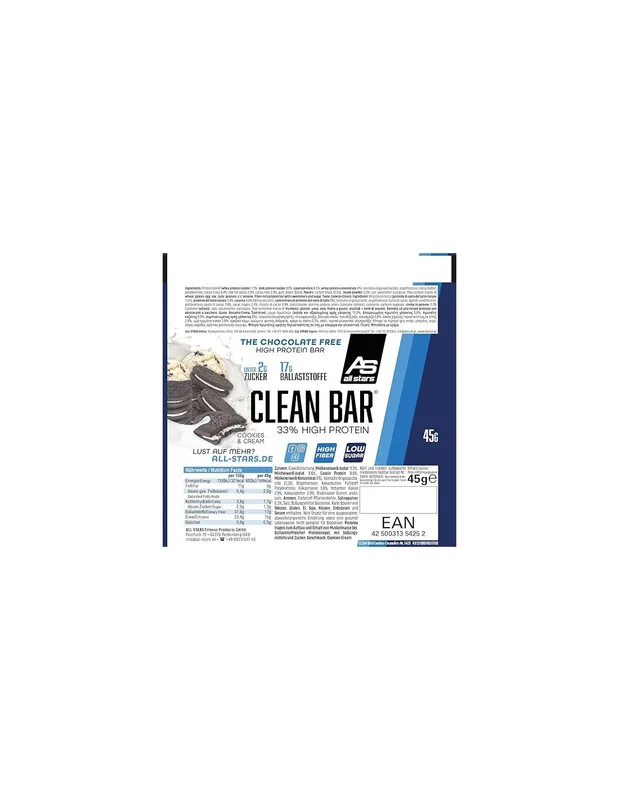 All Stars Clean Bar Riegel 18 x 45g