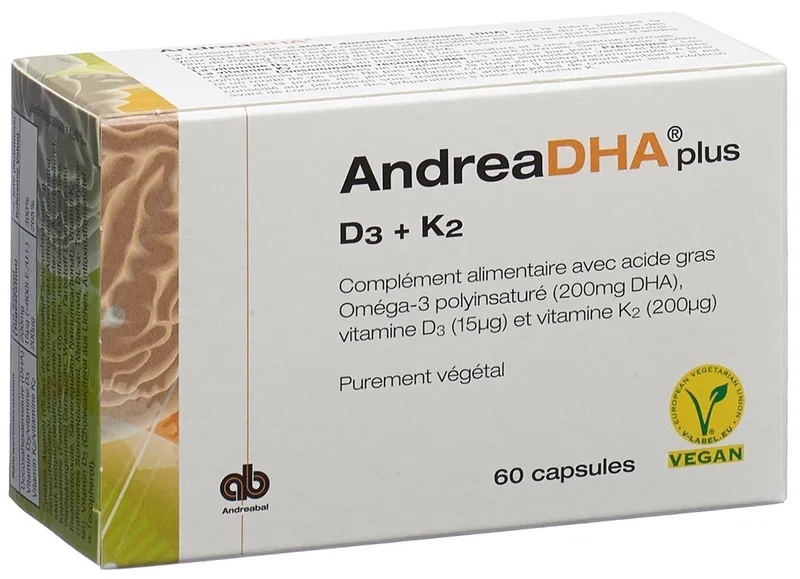 ANDREADHA plus Omega-3 Vitamin D3 + Vitamin K2