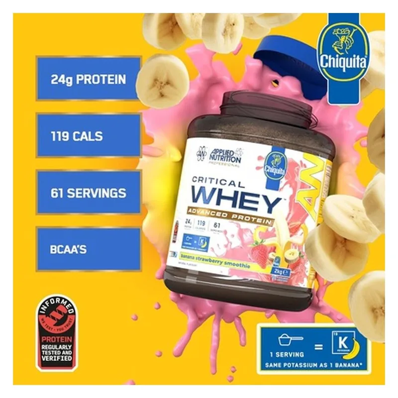Critical Whey Protein Powder 24g Protein Per Serving