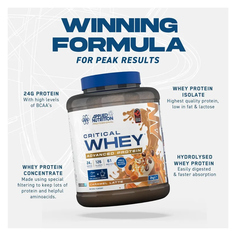 Critical Whey Protein Powder 24g Protein Per Serving
