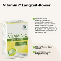 Avitale Vitamin C 500 mg Depot Tabletten mit Langzeitwirkung