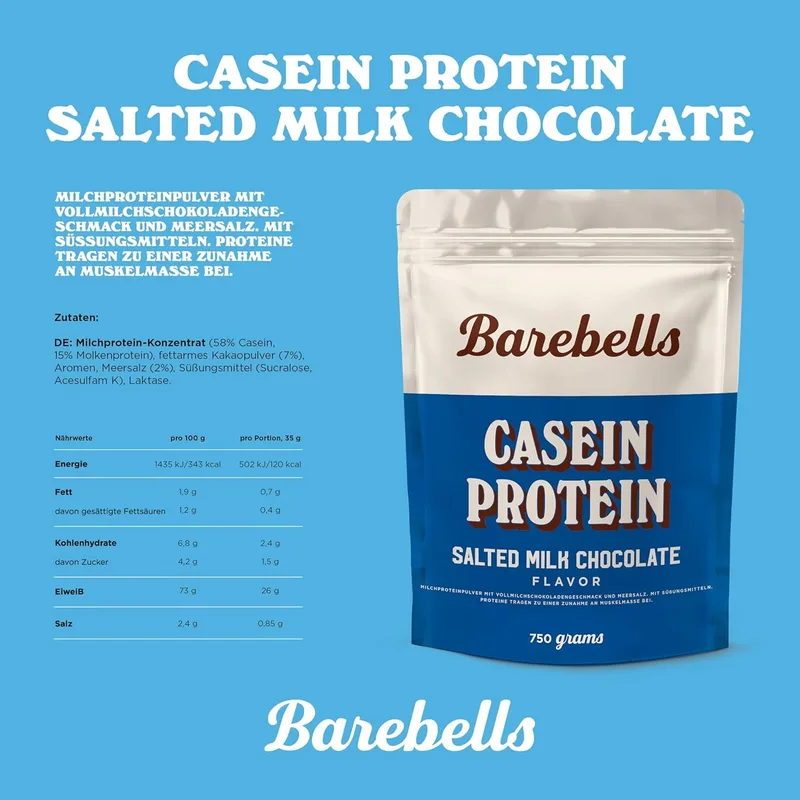 BAREBELLSCasein Protein (750g)