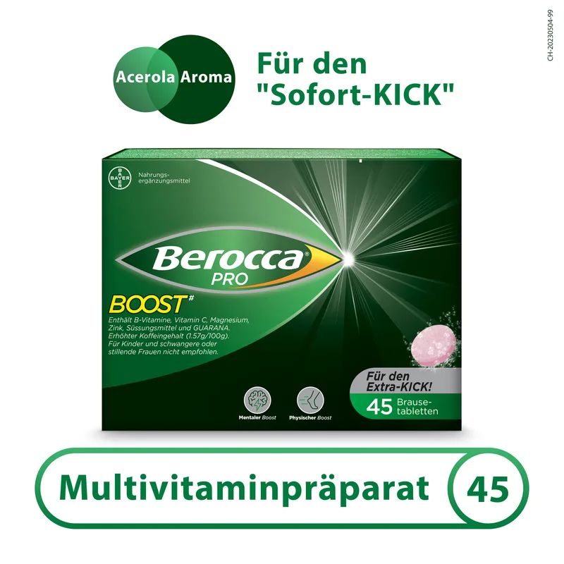 BEROCCA PRO Boost Brausetabletten, für den Sofort-Kick