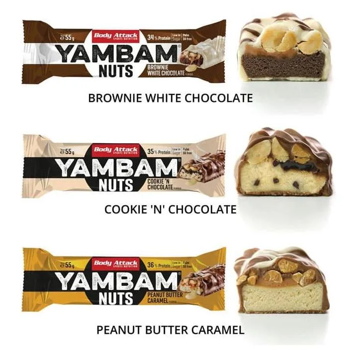 YamBam Nuts Bar (15 x 55G)