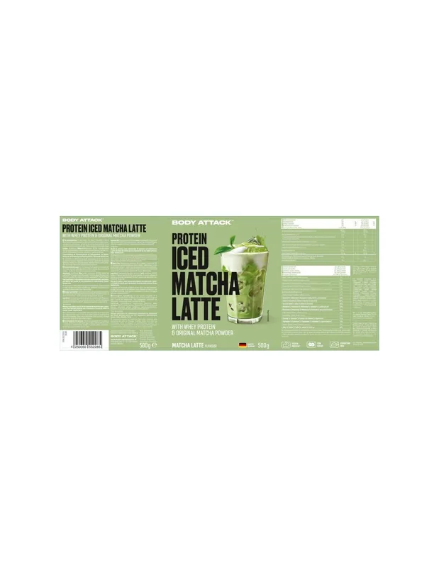 Body Attack Protein Iced Matcha Latte 500g