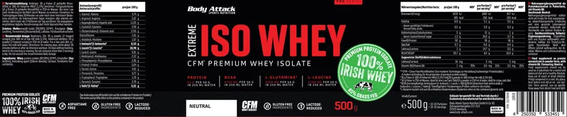 Body Attack Extreme ISO Whey Professional (500g Dose)
