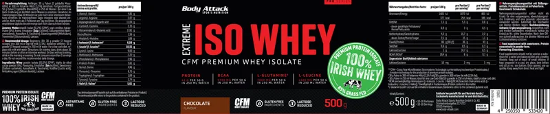 Body Attack Extreme ISO Whey Professional (500g Dose)