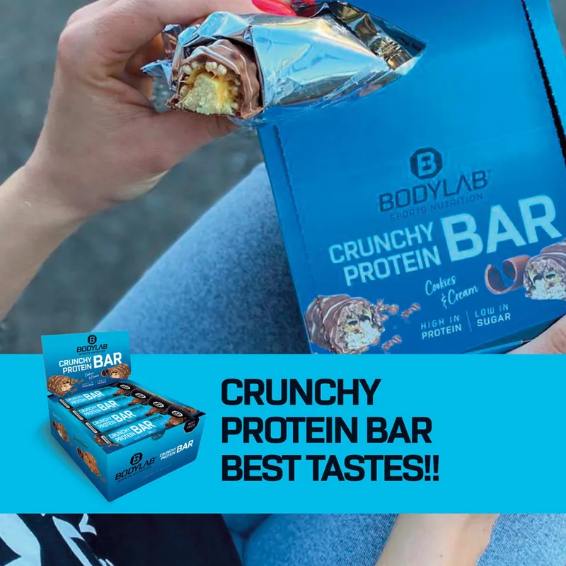 BODYLAB3 x Crunchy Protein Bar (je 12x64g)