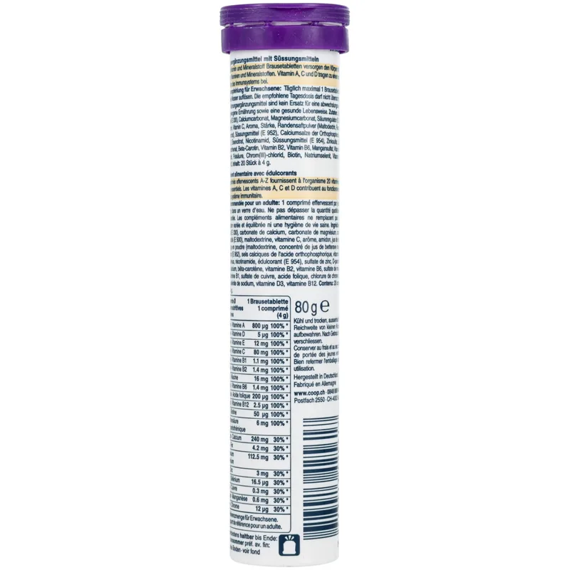 conviva A-Z Orange mit Vitaminen und Mineralstoffen 20 Stück