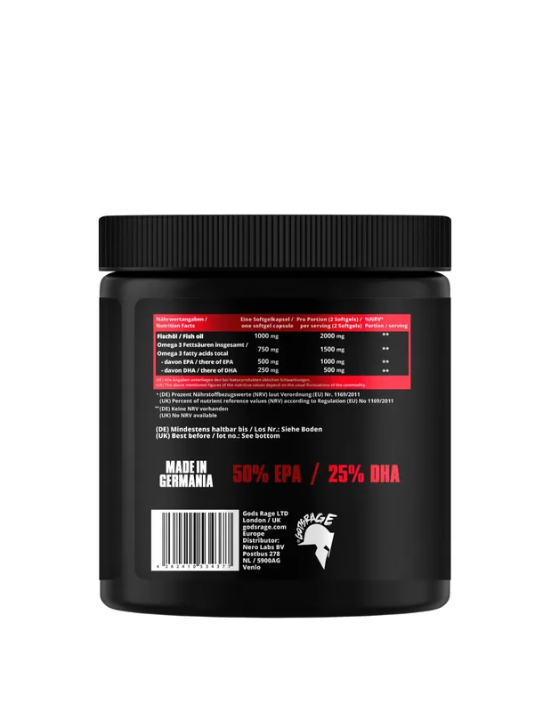 Gods Rage Omega 3 Triglyceride 300 Stk