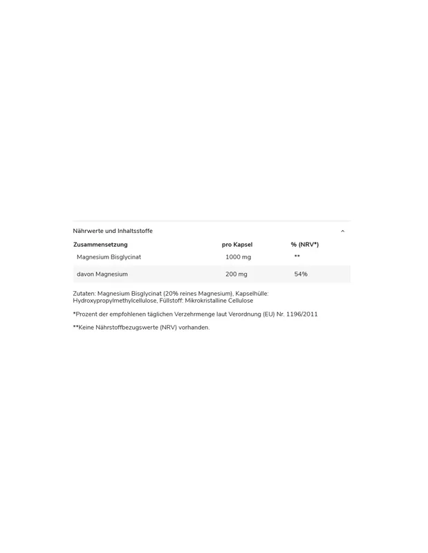 Gods Rage Magnesium Bisglycinat 120 Stk