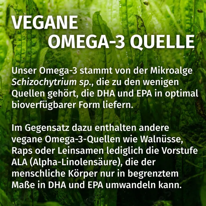 GREEN NATURALS Omega-3 Kapseln 1835mg vegan + DHA