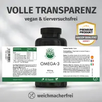 GREEN NATURALS Omega-3 Kapseln 1835mg vegan + DHA