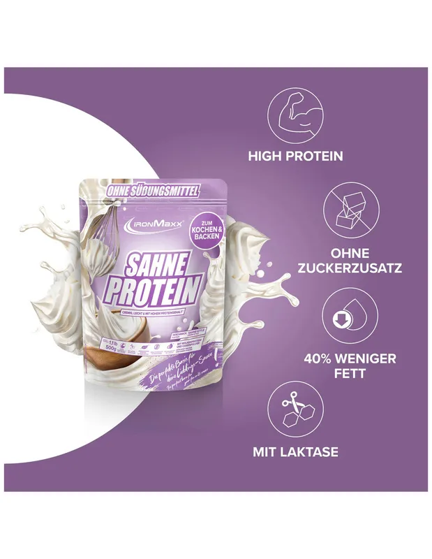 Ironmaxx Sahne Protein 500g