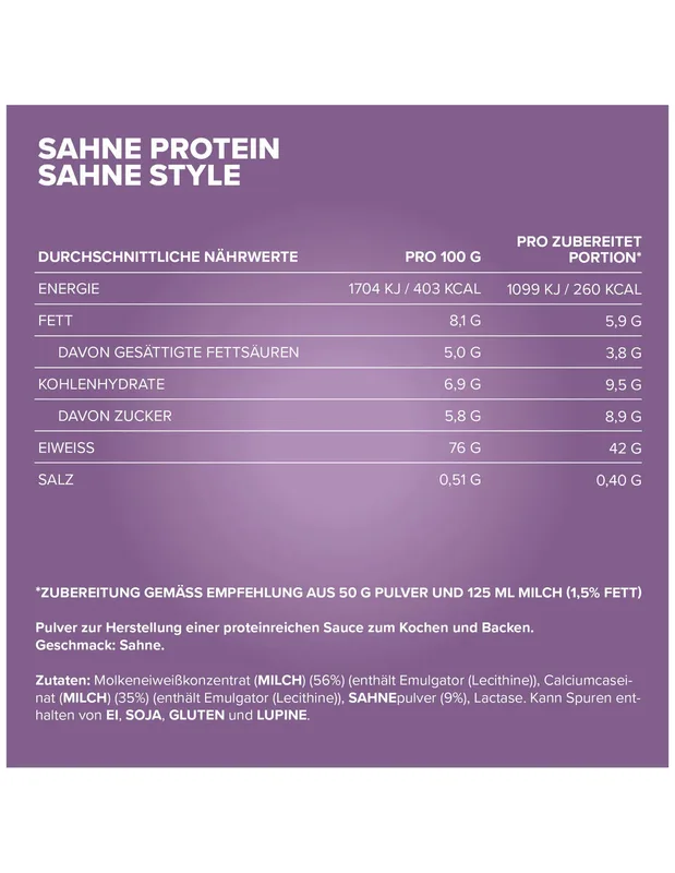 Ironmaxx Sahne Protein 500g