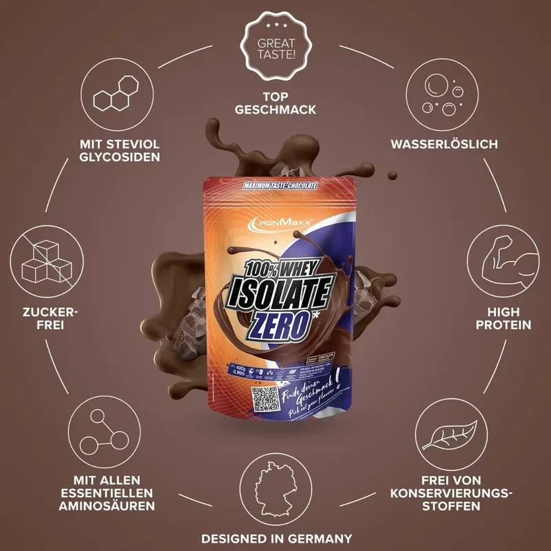 IronMaxx 100% Whey Isolate Zero (400G Beutel)