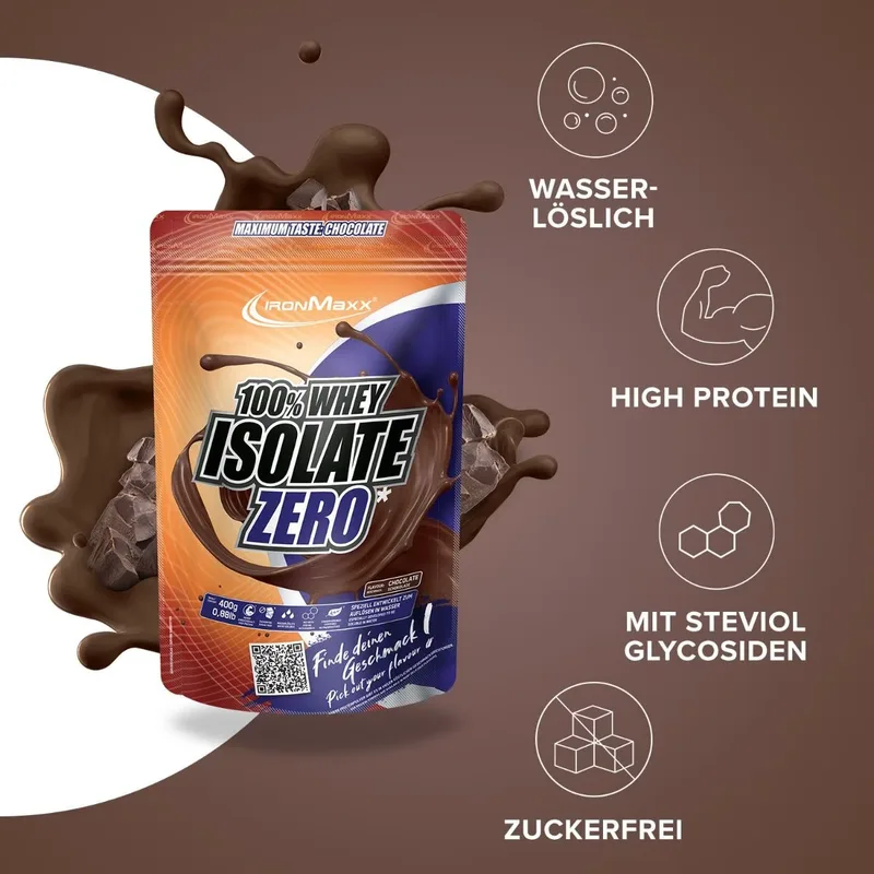 IronMaxx 100% Whey Isolate Zero (400G Beutel)