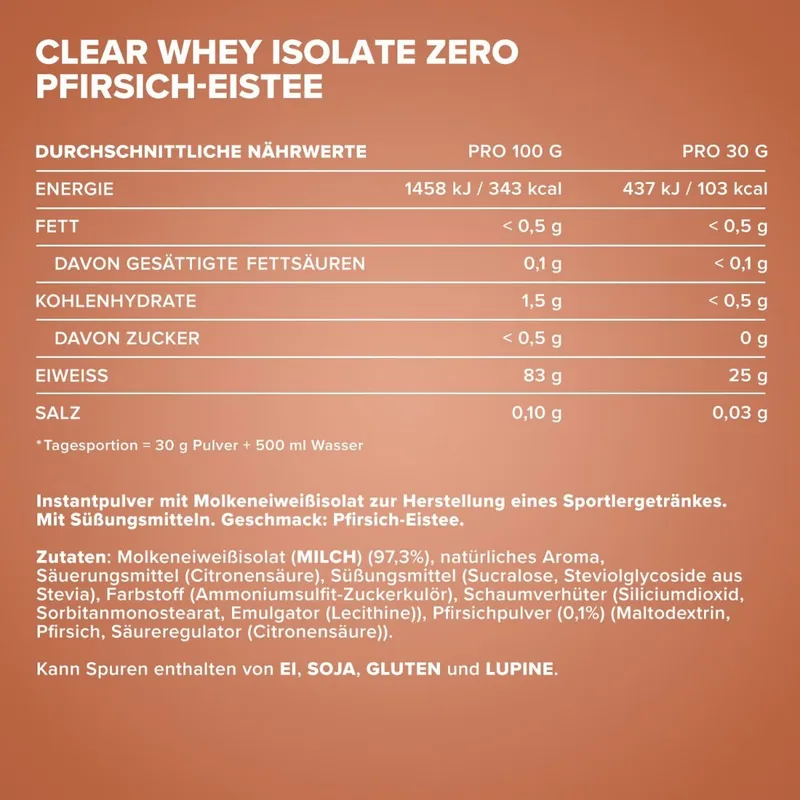 IronMaxx Clear Whey Isolate Zero (400G Dose)