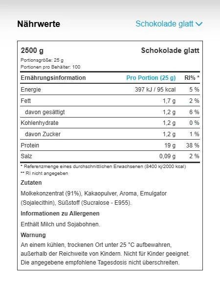 Myprotein Impact Whey Isolate (1000g Beutel)