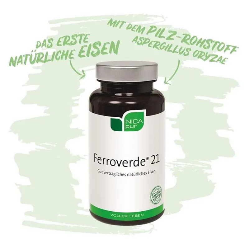FERROVERDE Kaps 21 mg pflanzliches Eisen Ds 60 Stk
