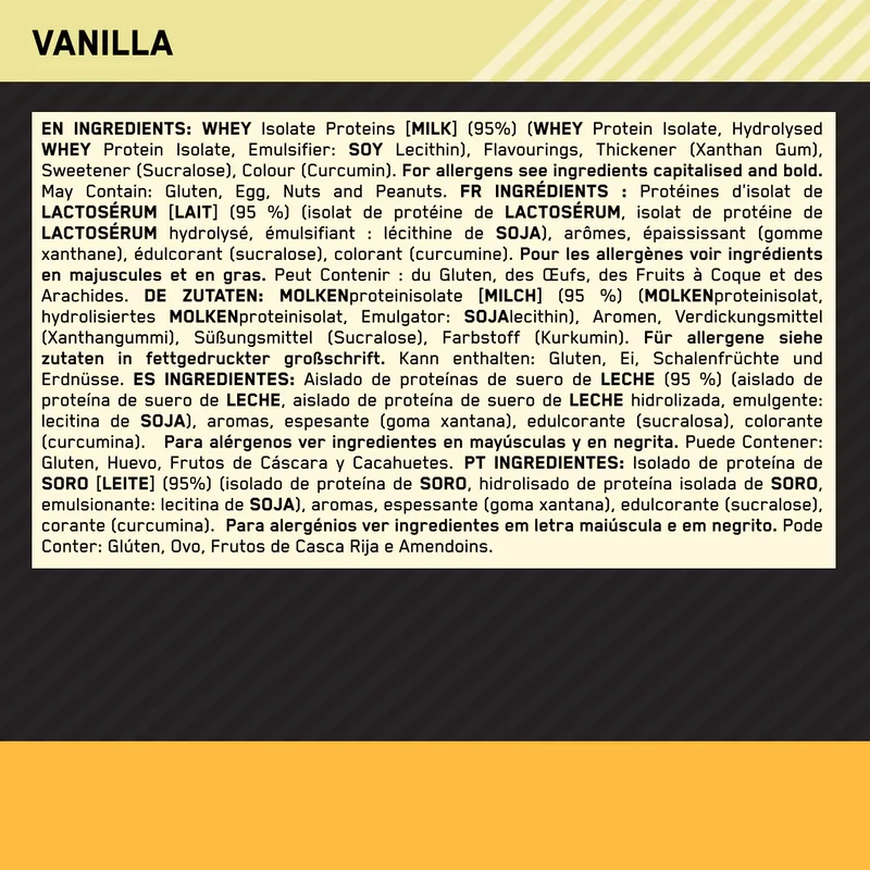 OPTIMUM NUTRITION100% Gold Standard Isolate (930g)