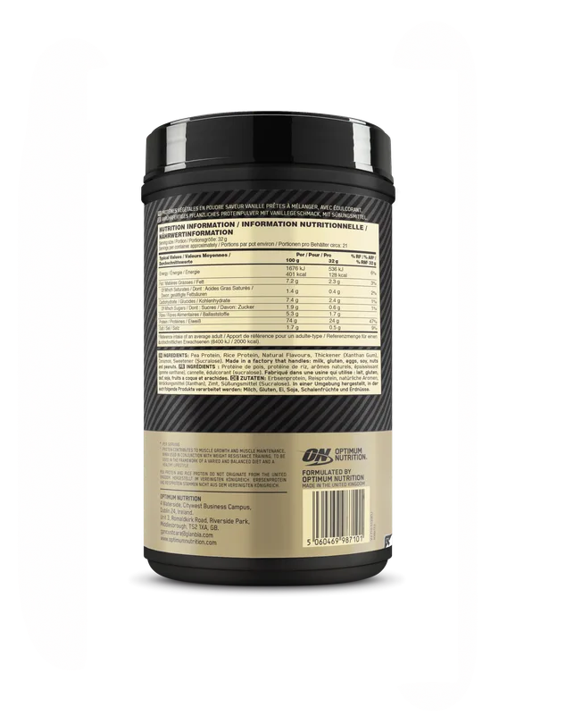OPTIMUM NUTRITIONGold Standard 100% Plant (684g)