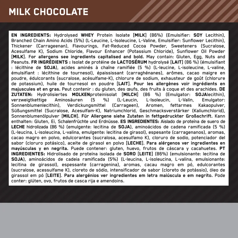 OPTIMUM NUTRITIONPlatinum Hydro Whey (1600g)