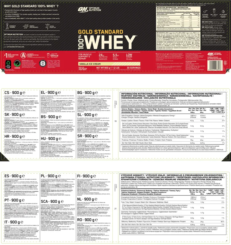 Optimum Nutrition 100% Whey Gold Standard (450g Beutel)