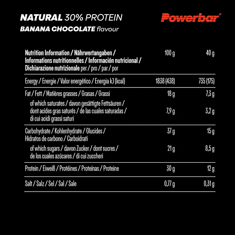 POWERBARNatural Protein (18x40g)