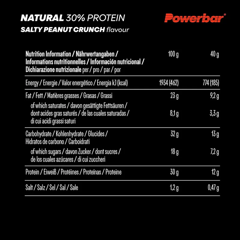 POWERBARNatural Protein (18x40g)