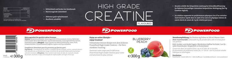 PowerFood High Grade Creatine Flavoured (300g)