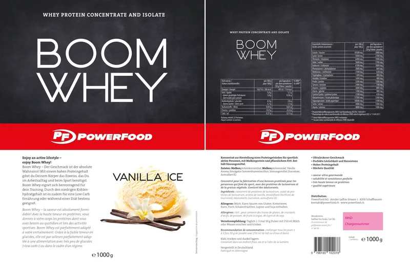PowerFood Boom Whey (1000g)