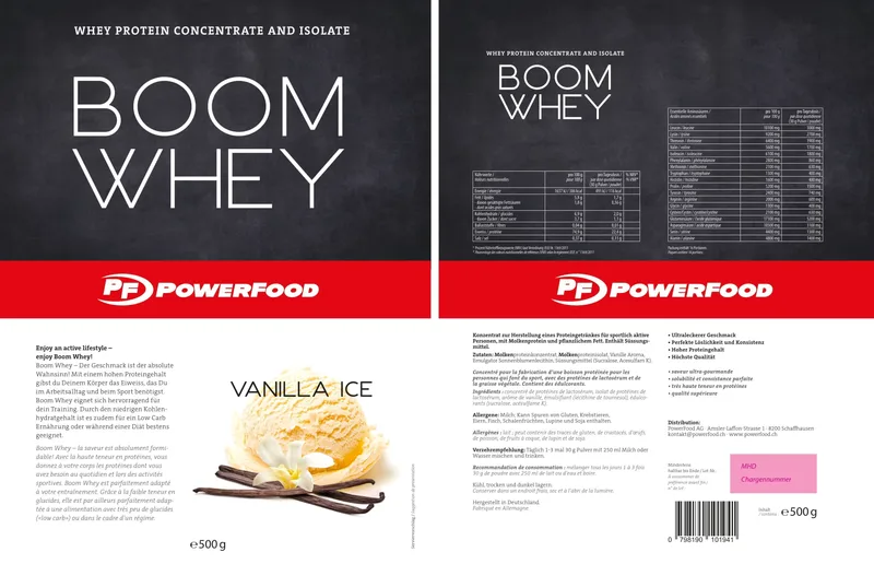 PowerFood Boom Whey (500g)