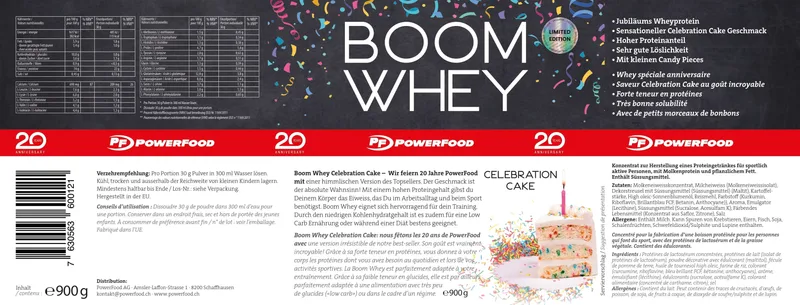 PowerFood Boom Whey Limited Edition (900g Dose)