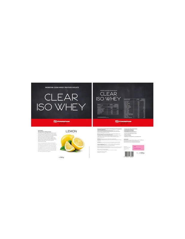Powerfood One Clear Iso Whey 500g
