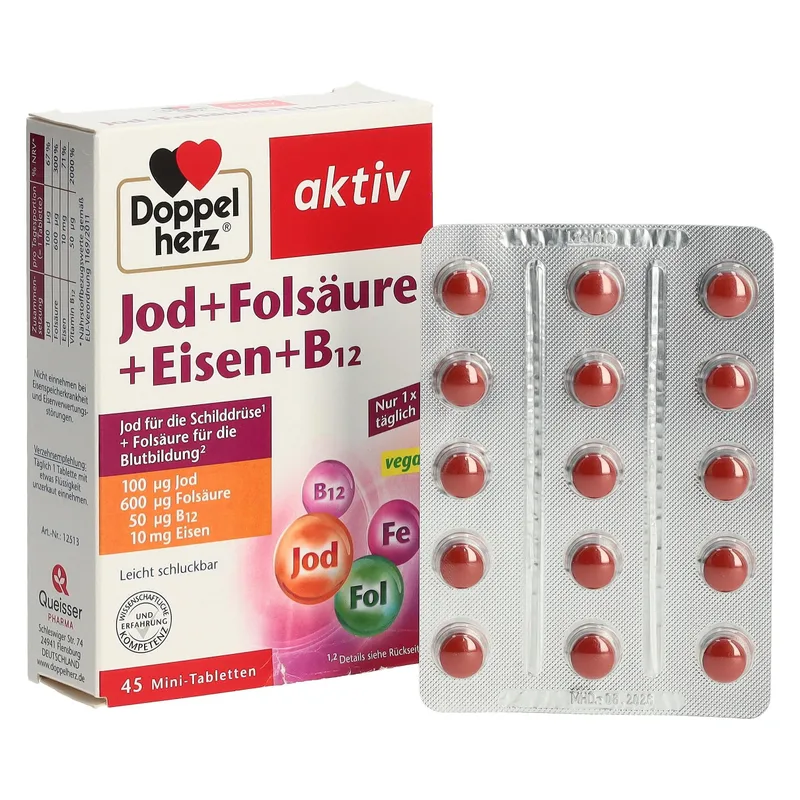 DOPPELHERZ JOD+FOL+EIS+B12