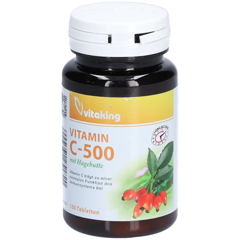 vitaking VITAMIN C 500mg Tabletten mit Hagebutte