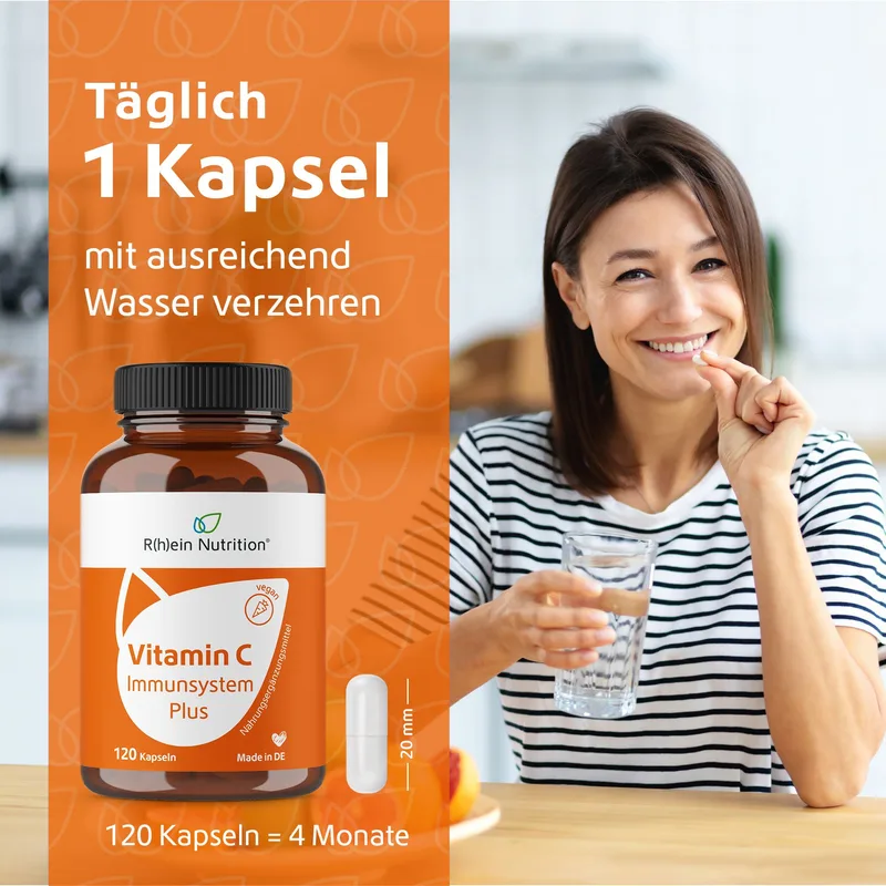 R(h)ein Nutrition Vitamin C Immunsystem Plus
