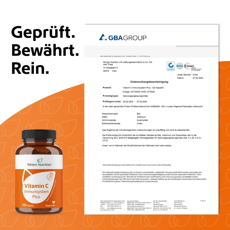 R(h)ein Nutrition Vitamin C Immunsystem Plus