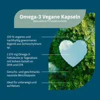 NatuGena Omega-3 Vegane Kapseln – Algenöl mit DHA & EPA