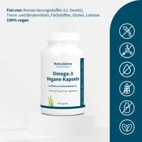 NatuGena Omega-3 Vegane Kapseln – Algenöl mit DHA & EPA