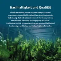 NatuGena Omega-3 Vegane Kapseln – Algenöl mit DHA & EPA