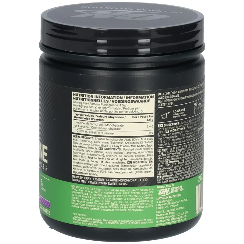 OPTIMUM NUTRITION Micronised Creatine Powder Blue Raspberry