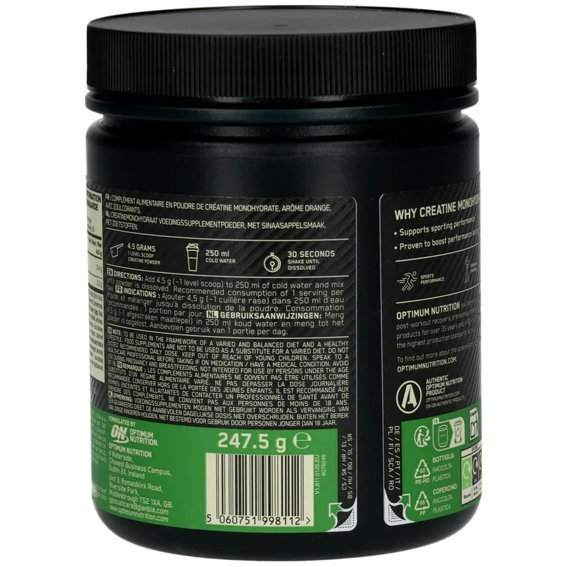 OPTIMUM NUTRITION Micronised Creatine Powder ORANGE